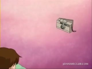 Phim hoạt hình cutie được tóc rậm twat ngón và liếm