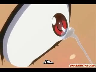 Hentai elf krijgt lul melk vulling haar keel door getto monsters