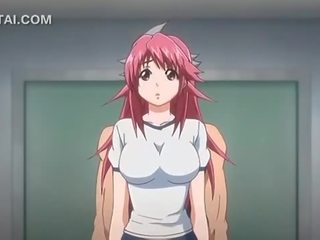 Kulay-rosas buhok anime enchantress puke fucked laban sa ang
