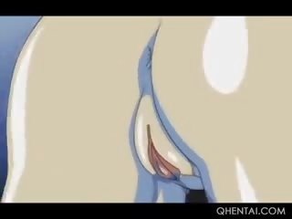 Hentai μπλε μαλλιά κούκλα παίρνει σκληρό πορνό χτυπούσαν με αυτήν αδελφός