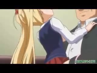 Tettona hentai giovane donna assfucked in il in classe