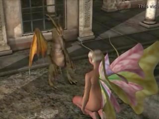 3d 動畫: fairy 和 龍
