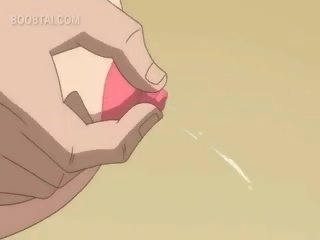 Meztelen vöröshajú anime hölgy fújó harkály -ban sixtynine