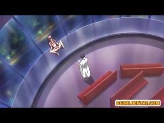 Ýapon anime şepagat uýasy gets vibrating her göt