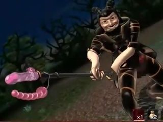Bewitching animasi pornografi budak alat kemaluan wanita kacau oleh besar sekali tentakel