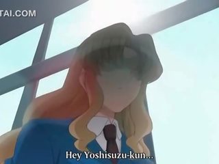 Anime school gangbang with innocent teen daughter