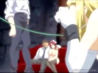 Hentai anime dziewica pokojówka hardcore dawanie klapsów