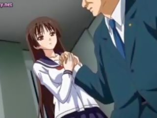 Anime teenie geschroefd door haar leraar