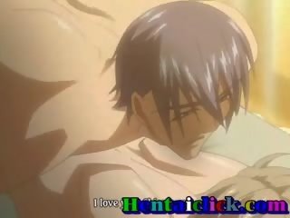 優雅な エロアニメ ゲイ ハードコア ファック で ベッド