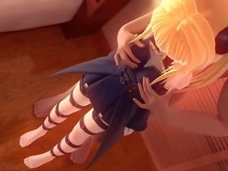 Mitra anime sweetie vāvere pounded grūti uz gulta