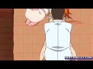 Japoneze hentai merr masazh në të saj anale dhe pidh nga specialist