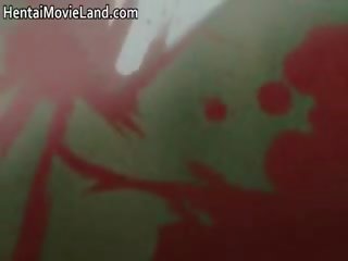 Redhead anime kagandahan jizzed karapatan pagkatapos pagbibigay part5