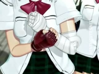 Rinnakas 3d anime lipakas saab naelutatud