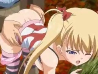 Blonde divinity Anime Gets Pounded