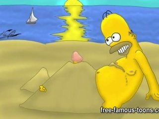 Simpsons স্ত্রী বশ করা বয়স্ক সিনেমা