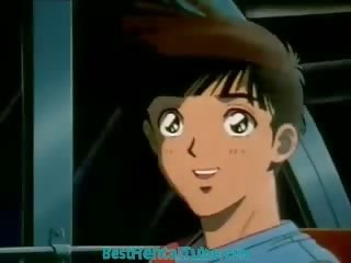 Starý anime film hentai školačka
