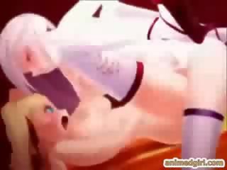 3D hentai maid gets excellent drilled by shemale anime