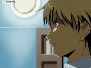 Gebonden lieveling pees gedurende de tijd dat hard neuken in anime