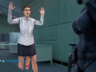Futa com gigante pica-pau em escritório, gameplay episode