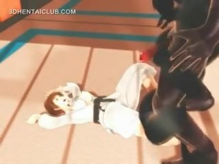 Anime karate enchantress lelucon pada yang besar-besaran johnson dalam 3d