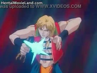 Úžasný anime video s sání tuhý