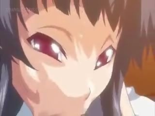 Tonårs animen xxx video- siren i strumpbyxor ridning hård sticka